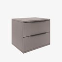 Ver imagem 5 de Mesa de Cabeceira 60cm 2 Gavetas sem Pés Gianduia Elunna