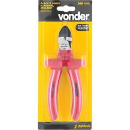 Alicate Isolado Corte Diagonal 6\" Vonder Cabo Isolado 1000v Iec 60900 Aço Cromo Vanádio Polido - 4