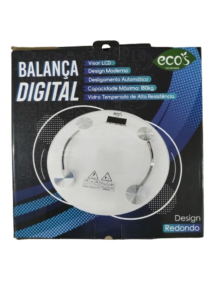 Balança Digital Visor Lcd Vidro Temperado Ecos Houseware - 4