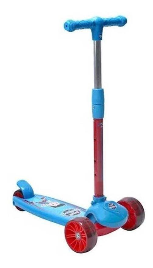 Patinete Infantil Com Luz Cute Unitoys 3 Rodas 1462 Azul - 2