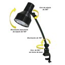 Ver imagem 2 de Luminária Com Garra Ilutec Ref. 204 - Preto