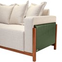 Ver imagem 6 de Sofá 03 Lugares para Sala de Estar 178 cm Khali B04 Linho Cru Couríssimo Verde - Lyam Lyam Decor