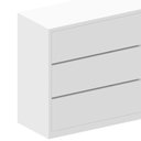 Ver imagem 4 de Cômoda para Quarto com 6 Gavetas 180 Cm 100% Mdf Casa Lar Cor:branco