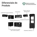 Ver imagem 4 de Armário de Cozinha Completa de Canto 465 Cm Preto Nice Madesa 09