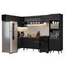 Ver imagem 2 de Armário de Cozinha Completa de Canto 465 Cm Preto Nice Madesa 09