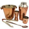 KIT BARTENDER ROSE GOLD COQUETELEIRA AGITADOR BALDE GELO PEGADOR COBRE 6 PEÇAS INOX COMPLETO - 3