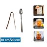 KIT BARTENDER ROSE GOLD COQUETELEIRA AGITADOR BALDE GELO PEGADOR COBRE 6 PEÇAS INOX COMPLETO - 6