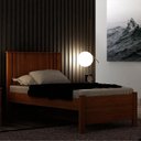 Ver imagem 1 de Cama Solteiro Milano, para Colchão no Tamanho 88x138 cm Marrom/Cinamomo