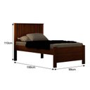Ver imagem 3 de Cama Solteiro Milano, para Colchão no Tamanho 88x138 cm Marrom/Cinamomo