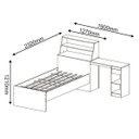 Ver imagem 6 de Cama Solteiro com Escrivaninha Julia Cimol