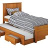 Cama Solteiro Milano com Auxiliar, para Colchão no Tamanho 88x138 Cm - 2