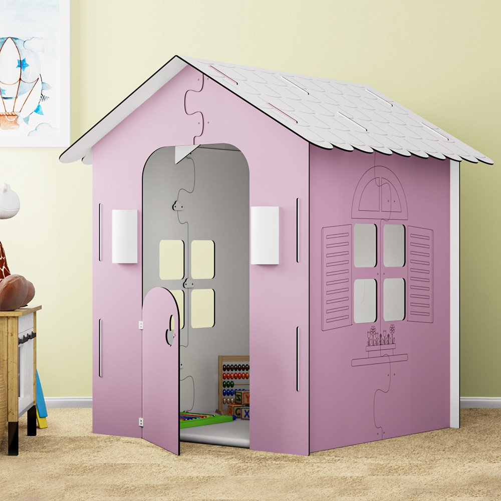 Casinha infantil para Criança em mdf com iluminação em led 1,20 alt com ...