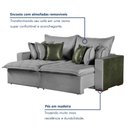 Ver imagem 5 de Sofá Retrátil 2 Lugares 220cm Siena Linho 