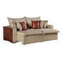 Ver imagem 3 de Sofá Retrátil 2 Lugares 220cm Siena Linho