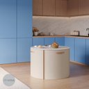 Ver imagem 3 de Conj. Compacto Sala de Jantar Pixel - Mesa Redonda C/ 4 Cadeiras Estofadas