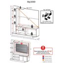 Ver imagem 4 de Estante Home Theater Suporte Tv até 55" Denver Multimóveis