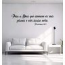 Adesivo de Parede Frase Provérbios 16:3 Mod02:120 X 31 Cm - 1