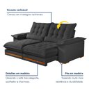 Ver imagem 5 de Sofá Retrátil e Reclinável Molas Ensacadas 2 Lugares 210cm Istambul