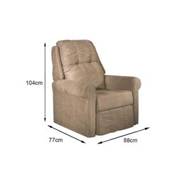 Poltrona Casal Reclinável MH1216 Slim Two Way Suede Cinza - Herval - 3