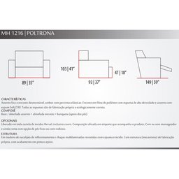 Poltrona Casal Reclinável MH1216 Slim Two Way Suede Cinza - Herval - 2