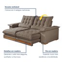 Ver imagem 5 de Sofá Retrátil e Reclinável Molas Ensacadas 3 Lugares 230cm Istambul Yescasa