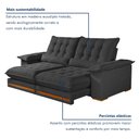 Ver imagem 7 de Sofá Retrátil e Reclinável Molas Ensacadas 3 Lugares 230cm Istambul Yescasa