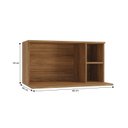 Ver imagem 3 de Nicho para Cozinha Aéreo 43cm X 80cm Botanic Marrom Nogueira