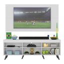 Ver imagem 5 de Rack c/ Painel TV 65" Retrô Holanda Multimóveis BR3133 Branco/Preto