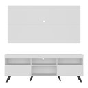 Ver imagem 6 de Rack c/ Painel TV 65" Retrô Holanda Multimóveis BR3133 Branco/Preto