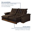 Ver imagem 7 de Sofá Retrátil e Reclinável Molas Ensacadas 3 Lugares 250cm Istambul Yescasa