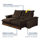 Ver imagem 5 de Sofá Retrátil e Reclinável Molas Ensacadas 3 Lugares 250cm Istambul Yescasa