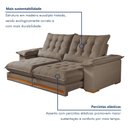 Ver imagem 7 de Sofá Retrátil e Reclinável Molas Ensacadas 4 Lugares 290cm Istambul