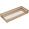 Zaree Bandeja 4x30x13cm Metal Dourado Espelhado - 1