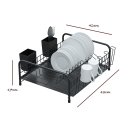 Ver imagem 2 de Escorredor de Louças Tubular com Bandeja e Porta Talheres Plástico - Stolf