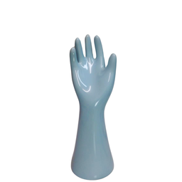 Mão Porta Anel Cerâmica:azul Cobalto - 8