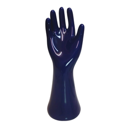 Mão Porta Anel Cerâmica:azul Cobalto - 1