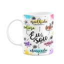 Ver imagem 1 de Caneca Amor e Fé - Eu Sou - 325ml Branca