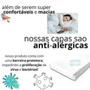 Ver imagem 5 de Capa Colchão Solteiro Impermeável Hospitalar com Zíper - Branca 78x188x16cm