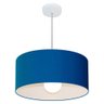 Lustre Pendente Cilíndrico 4052 50x21cm Azul Marinho Bivolt - 1