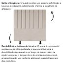Ver imagem 5 de Cabeceira Estofada Cama Solteiro 90 Cm Maya Corino e Frame:bege