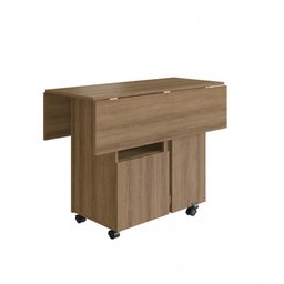 Armário Lateral com Mesa Dobrável Berlim Mel Nova Móbile - 4