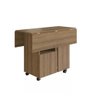 Armário Lateral com Mesa Dobrável Berlim Mel Nova Móbile - 4
