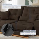 Ver mais imagens de Sofá Retrátil e Reclinável 3 Lugares 250cm Kioto