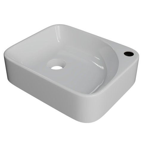 Cuba Pia para Banheiro Retangular 36cm Jasmin C08 Branco - Mpozenato