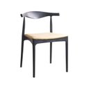 Ver imagem 1 de Cadeira para Sala de Jantar 74,5cm x 50cm Cora Preto/Fendi