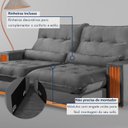 Ver mais imagens de Sofá Retrátil e Reclinável 2 Lugares 210cm Santorini