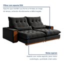 Ver mais imagens de Sofá Retrátil e Reclinável 3 Lugares 230cm Santorini