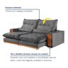 Sofá Retrátil e Reclinável 3 Lugares 230cm Santorini - 11