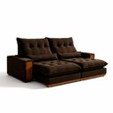 Ver imagem 2 de Sofá Retrátil e Reclinável 3 Lugares 230cm Santorini