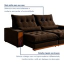 Ver imagem 5 de Sofá Retrátil e Reclinável 3 Lugares 230cm Santorini